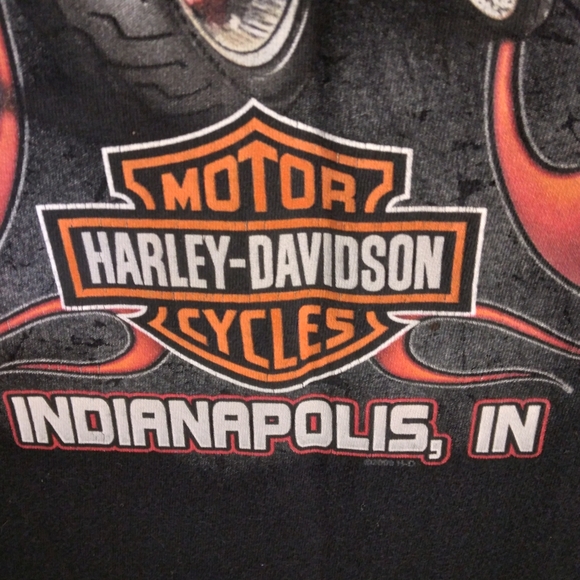Harley-Davidson Indy West Men's Black Tee- Medium - Picture 6 of 9